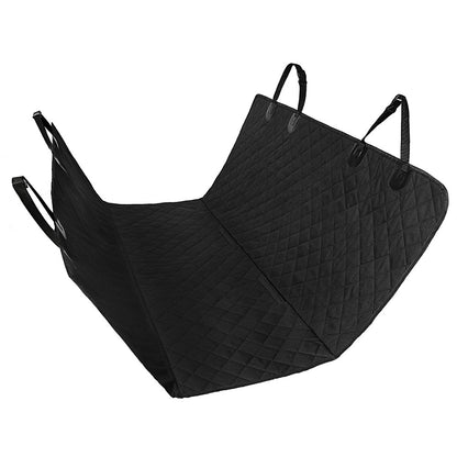 Dog Car Seat Cover & Mesh Pet Carrier Hammock – Safety Protector for Rear Seat with Zipper & Pocket