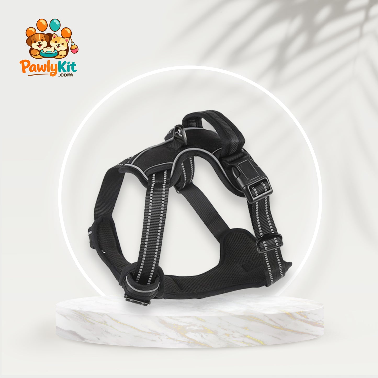 No-Pull Dog Harness – Breathable & Reflective Pet Vest for Small to Large Dogs