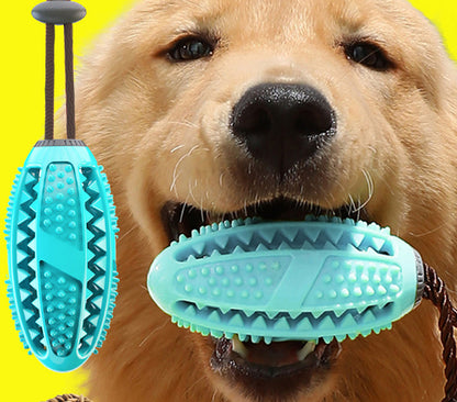 Interactive Silicone Dog Toy Ball with Suction Cup – Chew, Tug & Teeth Cleaning